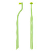 Toothbrush for braces, implants and dentures, Green